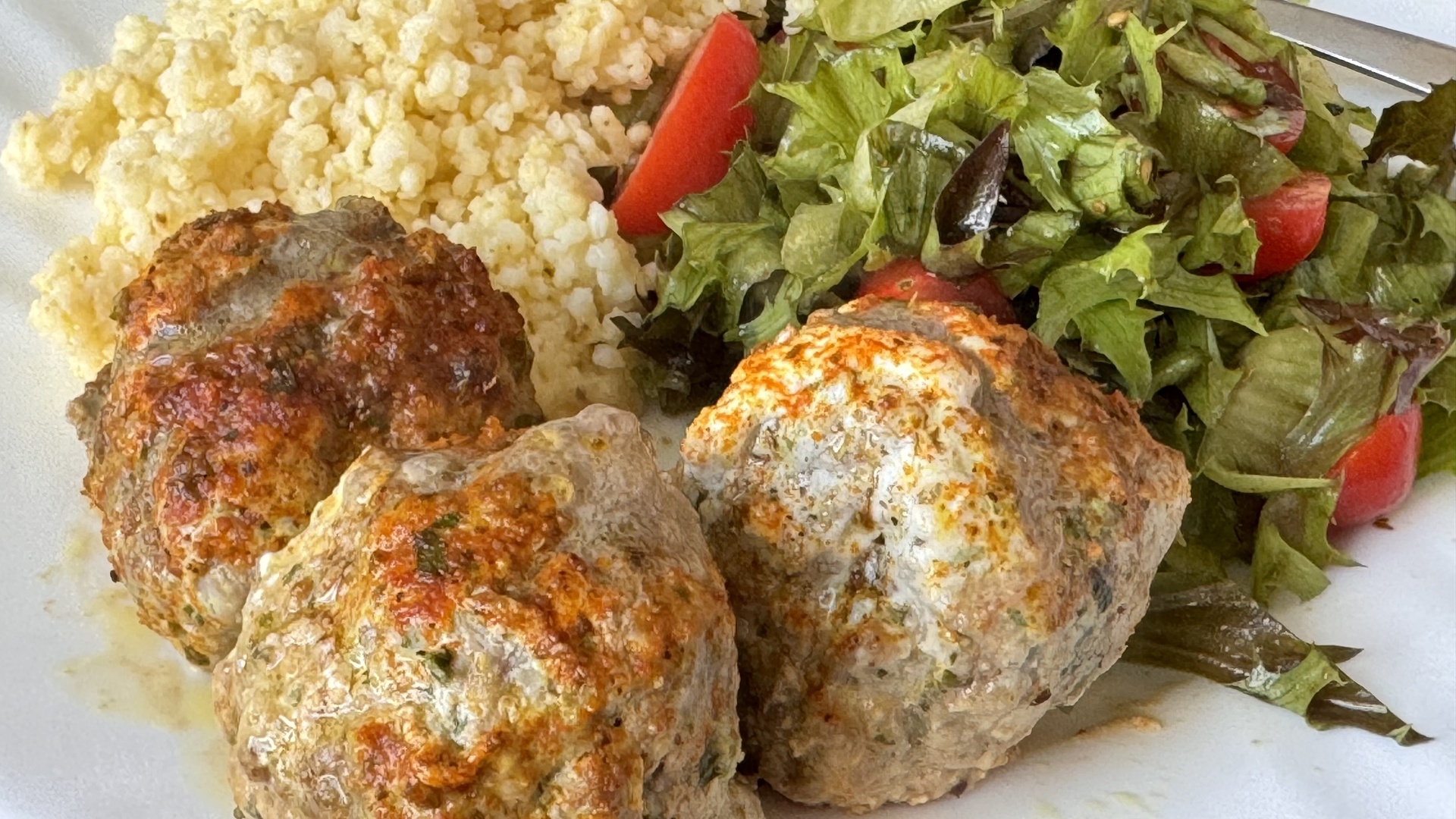 Creamy Cilantro Turkey and Veal Meatballs