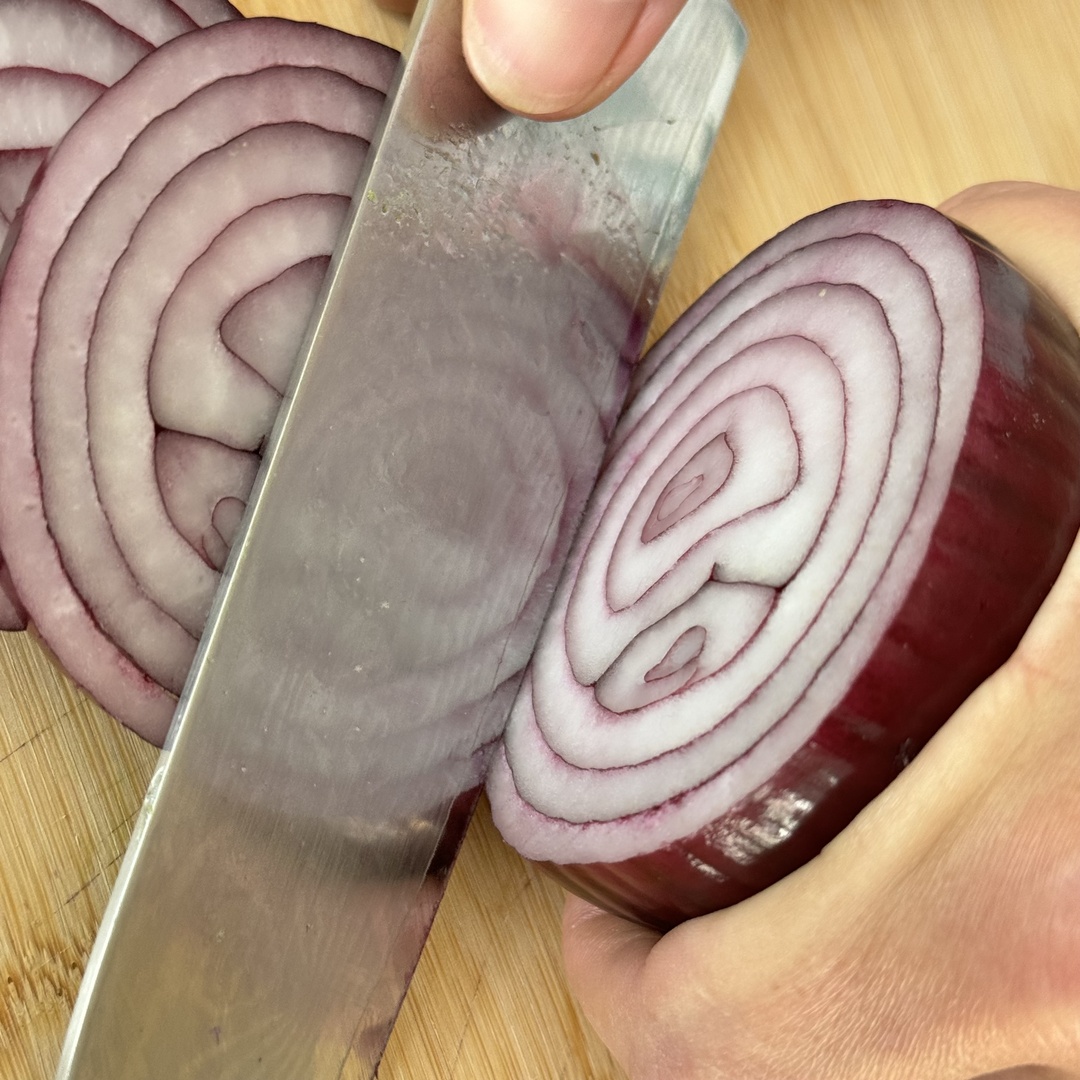 Red onion for Baked Ratatouille