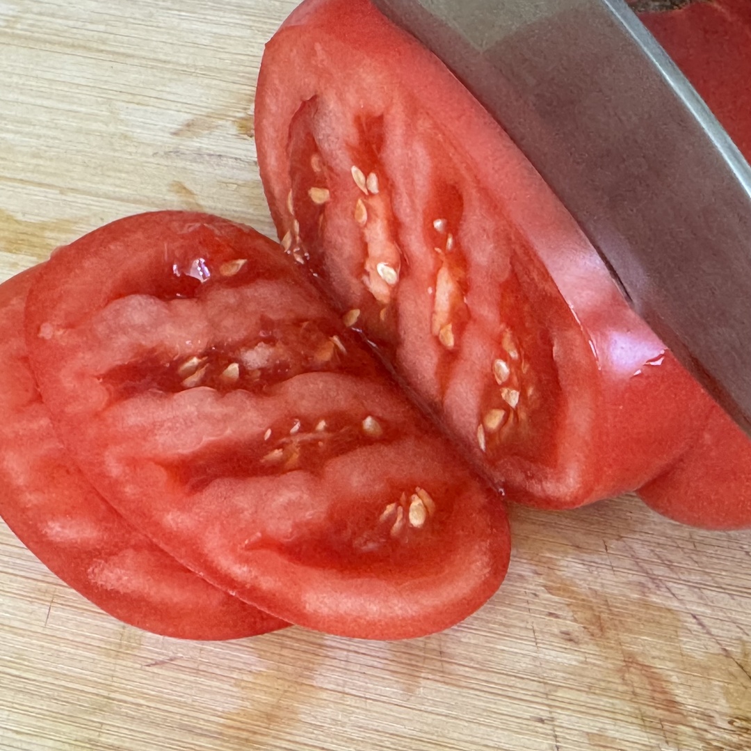 Tomatoes sliced sliced for Baked Ratatouille