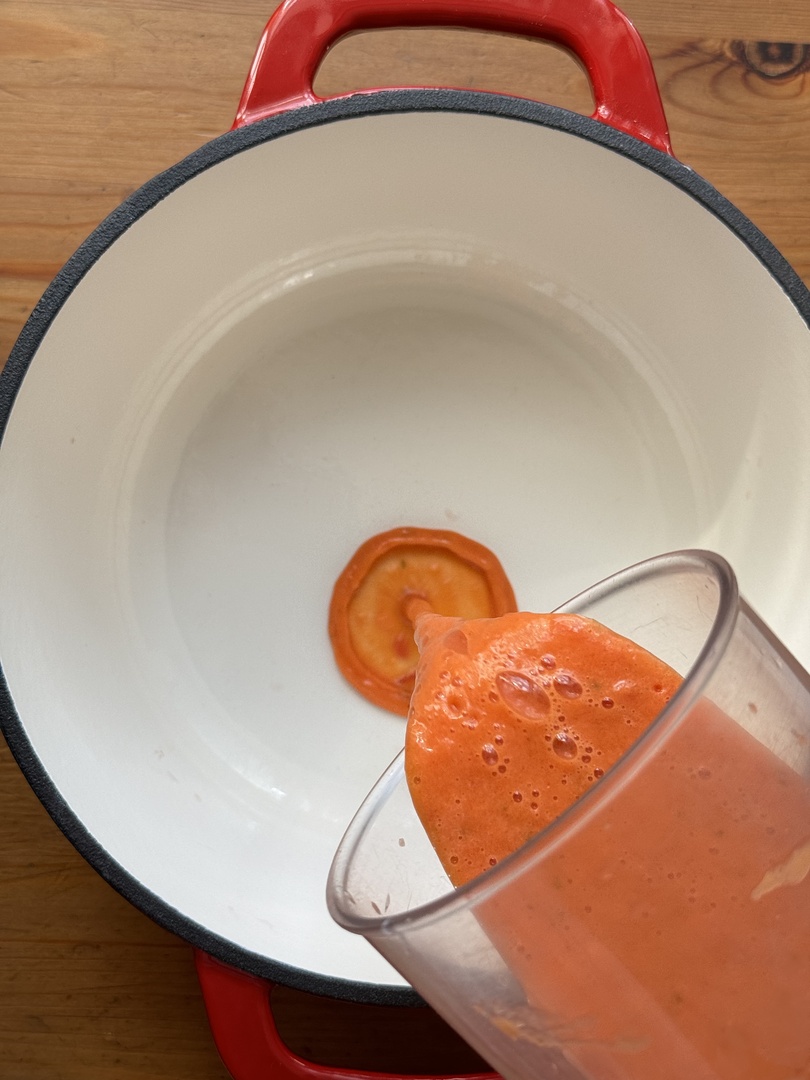 Garlic Tomato Sauce on a pan for Ratatouille