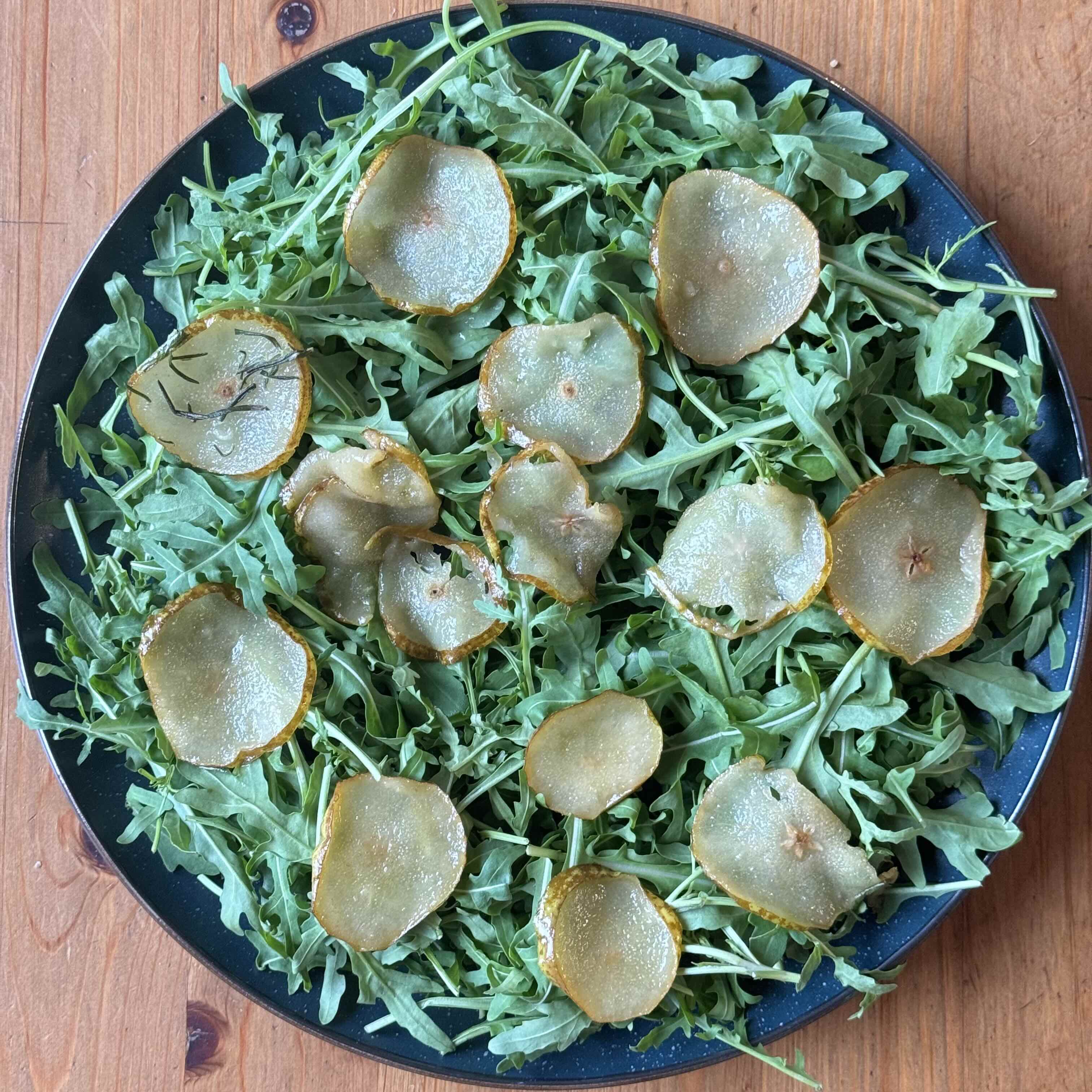 Arugula Salad with Caramelized Pear