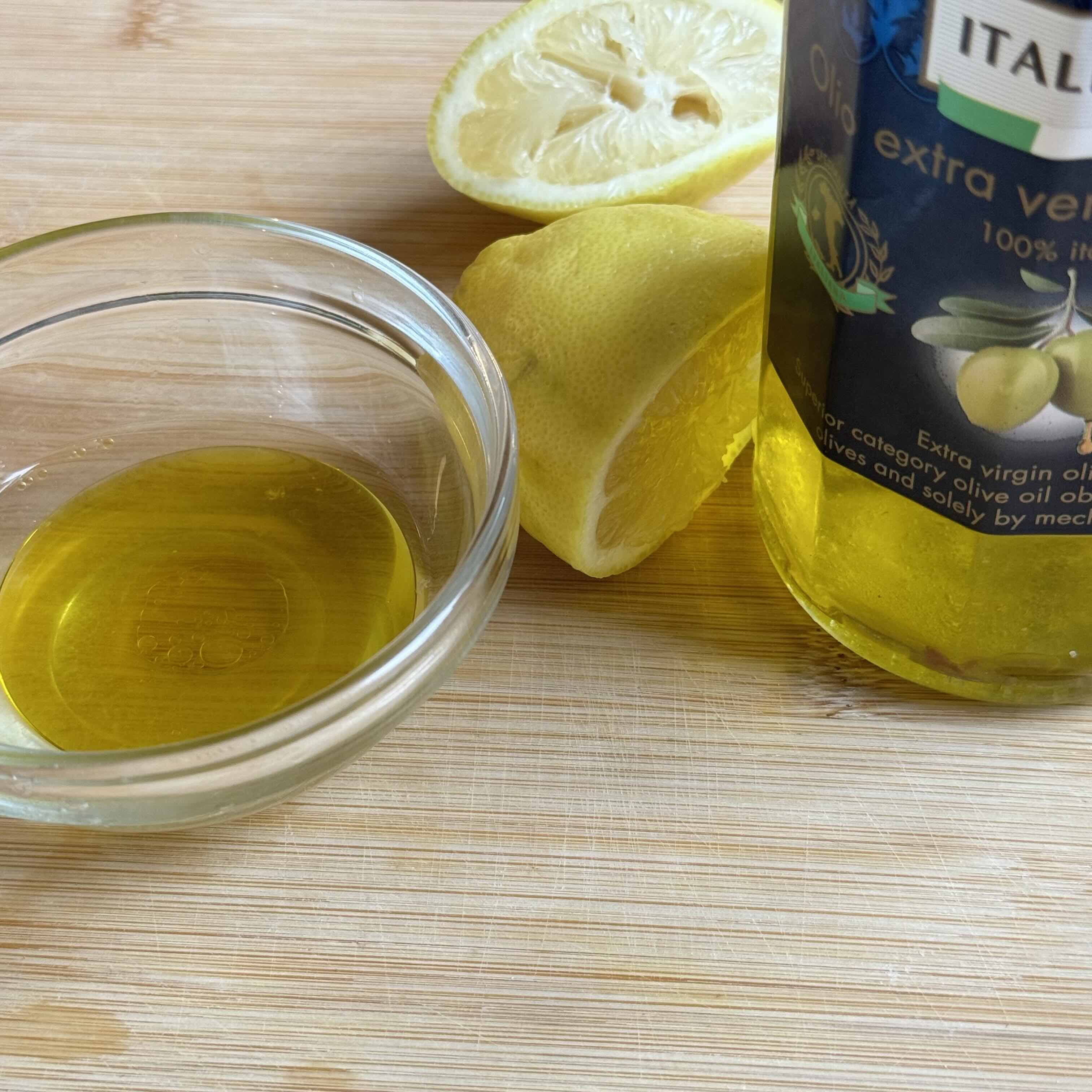 Lemons and olive oil