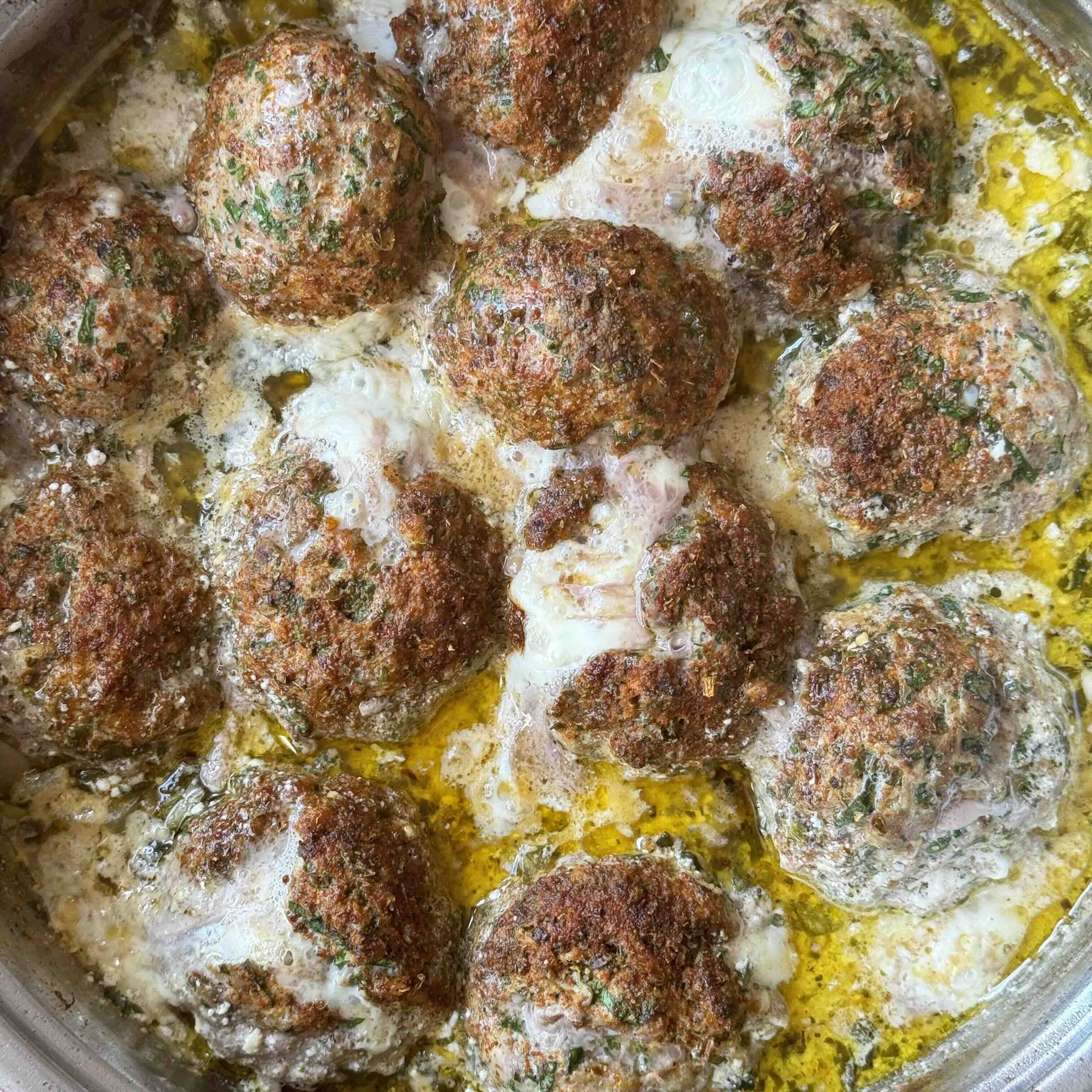 Ready to serve Meatballs with Creamy Sauce