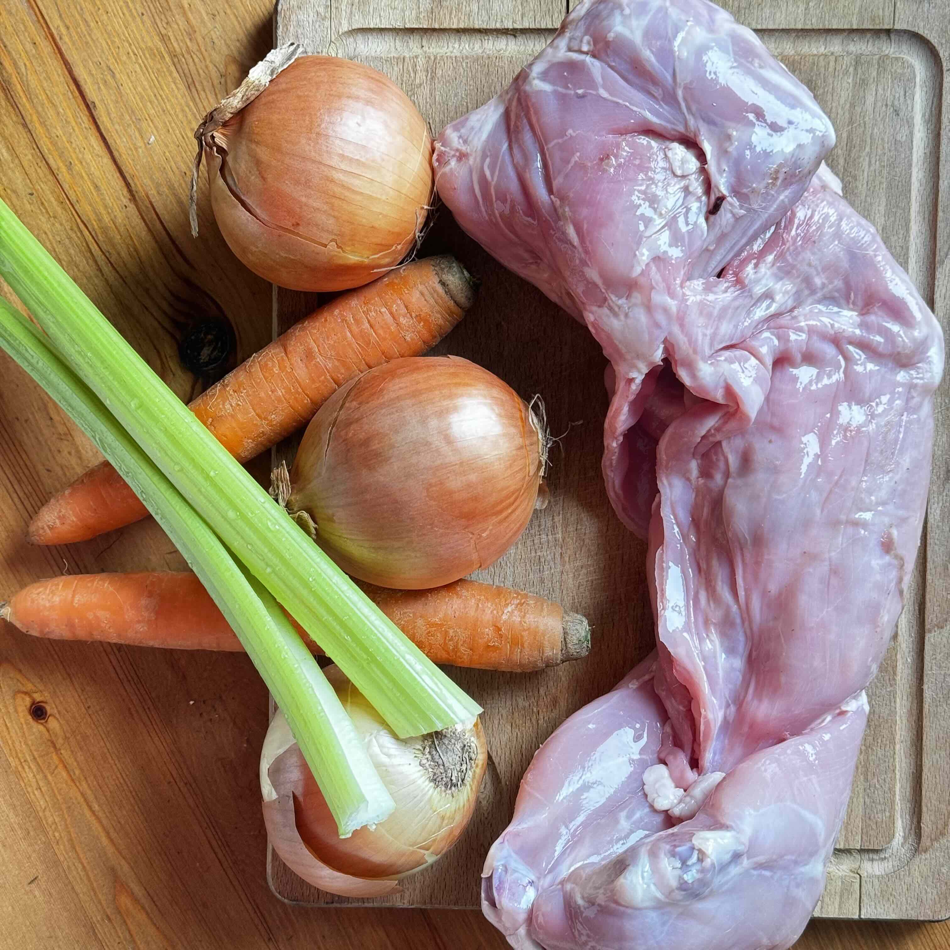 Ingredients: What You Need to Make Slow-Cooked Rabbit with Vegetables