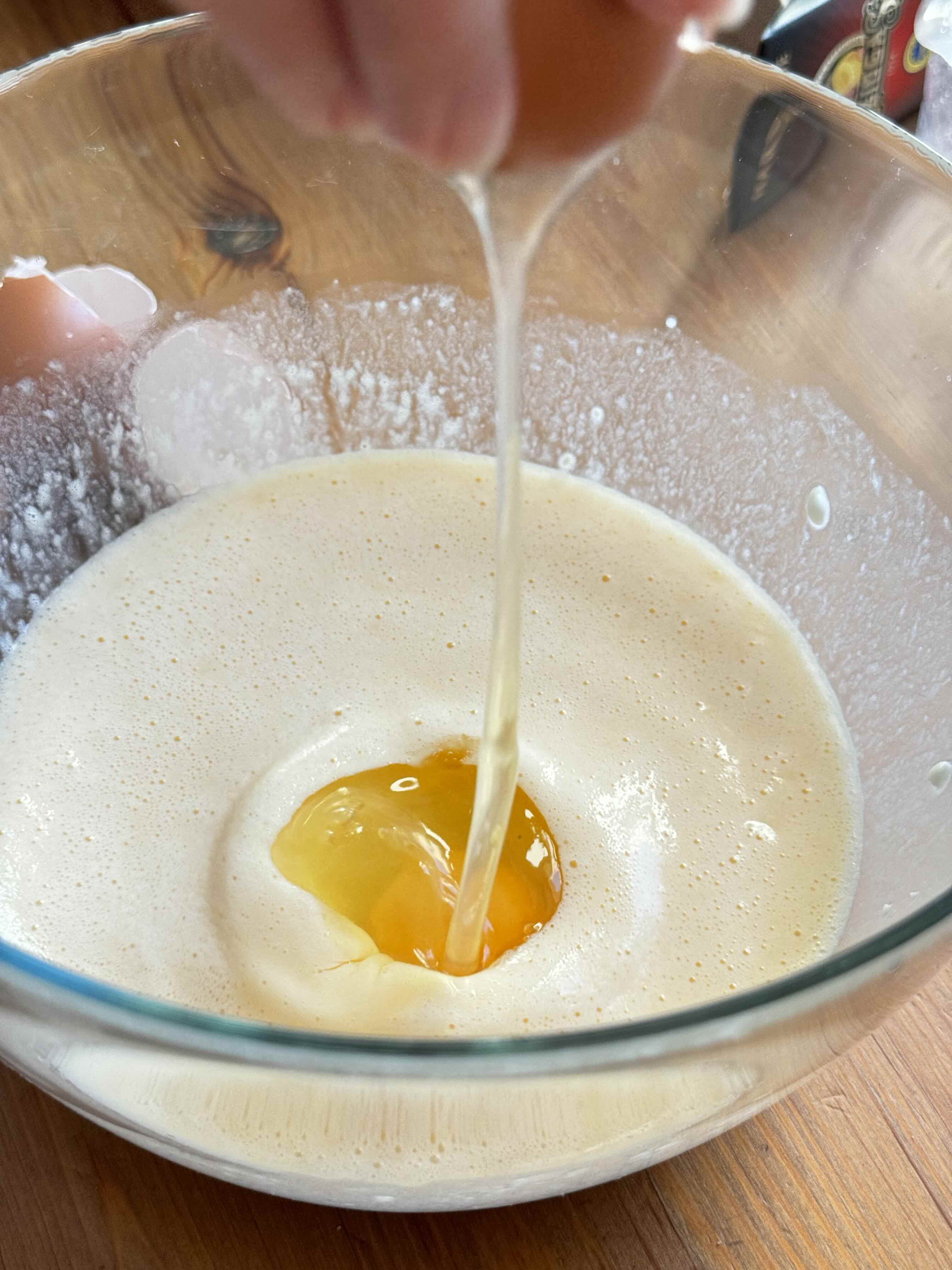 Creamy egg mixture