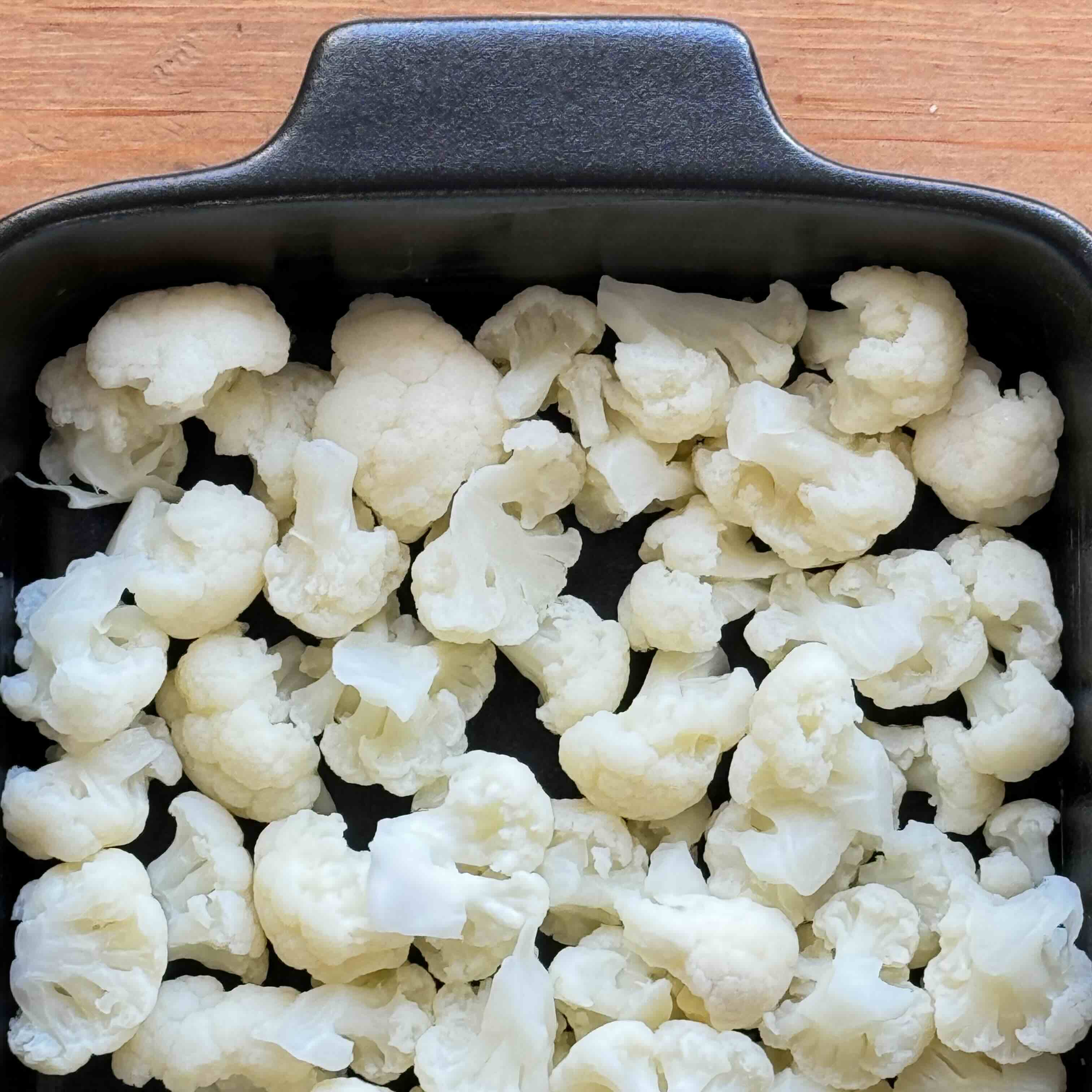 White cabbage on a baking dish