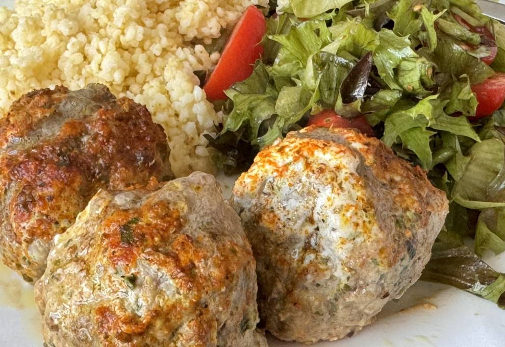 Creamy Cilantro Turkey and Veal Meatballs